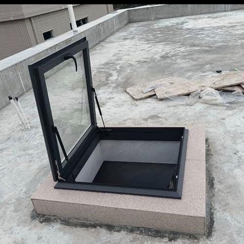 Aluminiumlegierung Keller Beleuchtung Dachfenster, Gewerbe Dachausstiegsfenster mit Glas, Außenbereich Belüftung überdachenfenster, Regendicht Wintergärten Abluftöffnungen Dachfenster. Aluminiumlegierung Keller Beleuchtung Dachfenster, Gewerbe Dachausstiegsfenster mit Glas, Außenbereich Belüftung überdachenfenster, Regendicht Wintergärten Abluftöffnungen Dachfenster. von DSEWTEZXI