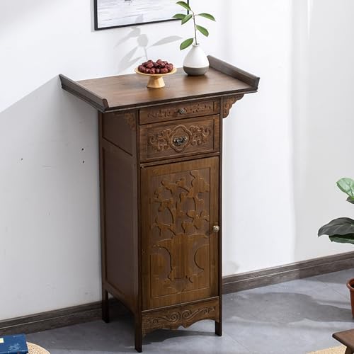 Buddhistischer Altar-Dekor-Standschrank Heim-Meditationsschrein mit Schrank Kirchen-Altartisch mit Schubladen Tempeltisch for Buddha-Statuen Zum Aufstellen von Kerzen, Räuchergefäßen und Opfergaben. von DSEWTEZXI