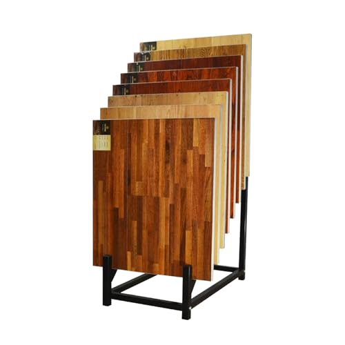 DSEWTEZXI Holzboden Baumaterial Präsentationsregal Musterständer, Ausstellungsregal for Keramikproben, ausstellungsständer for bodenfliesen, for Ausstellungshallen Und Geschäften(60 * 50 * 83cm) von DSEWTEZXI