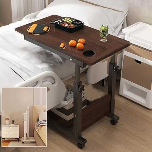 DSEWTEZXI Schlafzimmer Rollen beistelltisch, höhenverstellbar Krankenhaus laptoptisch, Couch betttisch auf Rollen, büro beistelltisch, mobiler Schreibtisch mit Rollen, beistelltische fürs Wohnzimmer. DSEWTEZXI Schlafzimmer Rollen beistelltisch, höhenverstellbar Krankenhaus laptoptisch, Couch betttisch auf Rollen, büro beistelltisch, mobiler Schreibtisch mit Rollen, beistelltische fürs Wohnzimmer. von DSEWTEZXI