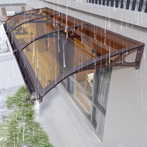 Modern überdachung terrasse Polycarbonat vordach mit Entwässerungsrille,Extern Aluminiumhalterung hauseingang vordach,stumm regenschutz balkon vordach,vordach for haustür überdachung,UV-beständig. ( C von DSEWTEZXI