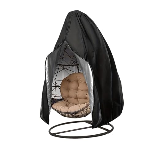 1pc Schwarz Terrasse Stuhl Abdeckung Ei Mit ZipperHängende Stuhl Abdeckung Wasserdichte Schutz Abdeckung Wasserdicht/Winddicht von DSFDFDG