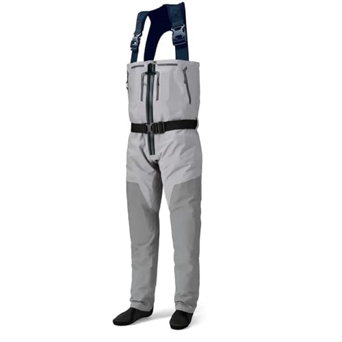 Anglerwathose Atmungsaktive Wathose for Angeln mit Reißverschluss vorne, wasserdichte Wathose mit Reißverschluss und Stockingfoot-Wathose, Watausrüstung for die Jagd FüR Wie Angelsport Und Camping(L) Anglerwathose Atmungsaktive Wathose for Angeln mit Reißverschluss vorne, wasserdichte Wathose mit Reißverschluss und Stockingfoot-Wathose, Watausrüstung for die Jagd FüR Wie Angelsport Und Camping(L) von DSFDFDG