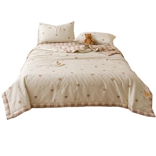 DSFHVBDD Leichte Sofadecke Für Sommer – Dünne Und Weiche Tagesdecke Aus Atmungsaktivem Material, Perfekte Sommerdecke Für Bett, Couch Oder Picknick, Auch Als Reisedecke Geeignet von DSFHVBDD