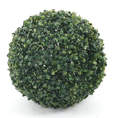 DSFHVBDD Pflanzenball Künstlich, Pflanzenball Realistischem Aussehen, Plants Ball Aus Kunststoff, Grasball Deko, für Den Innen Oder Außenbereich Mit (18cm) von DSFHVBDD
