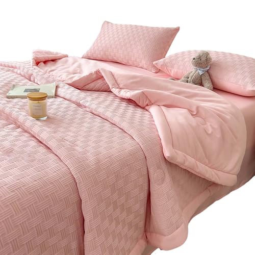 DSFHVBDD Sommerdecke Leicht Und Atmungsaktiv – Dünne Bettdecke Für Heiße Nächte, Weiche Kühldecke Für Schlafzimmer Oder Gästezimmer, Ideale Steppdecke Für Klimatisierte Räume Und Übergangszeit von DSFHVBDD