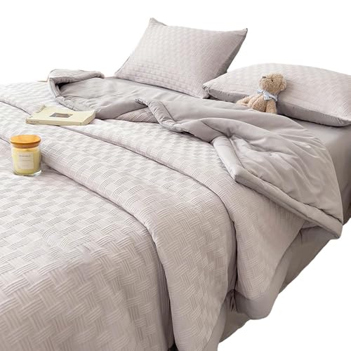 DSFHVBDD Sommerdecke Leicht Und Atmungsaktiv – Dünne Bettdecke Für Heiße Nächte, Weiche Kühldecke Für Schlafzimmer Oder Gästezimmer, Ideale Steppdecke Für Klimatisierte Räume Und Übergangszeit von DSFHVBDD