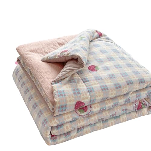 DSFHVBDD Sommerdecke Leicht Und Atmungsaktiv – Weiche Dünne Kuscheldecke Für Sofa, Bett Oder Reise, Sommerplaid Als Wohndecke Für Warme Nächte Und Klimatisierte Räume von DSFHVBDD