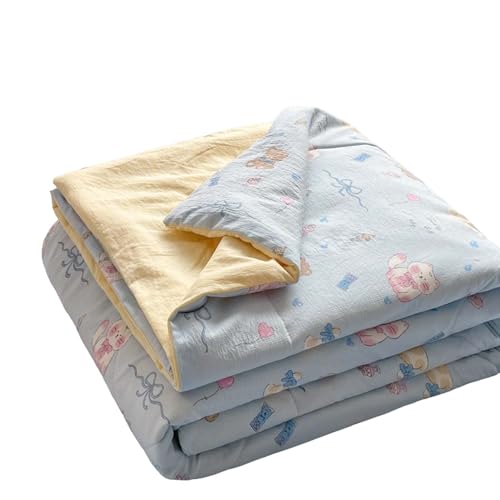 DSFHVBDD Sommerdecke Leicht Und Atmungsaktiv – Weiche Dünne Kuscheldecke Für Sofa, Bett Oder Reise, Sommerplaid Als Wohndecke Für Warme Nächte Und Klimatisierte Räume von DSFHVBDD
