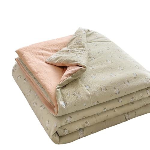 DSFHVBDD Sommerdecke Leicht Und Atmungsaktiv – Weiche Dünne Kuscheldecke Für Sofa, Bett Oder Reise, Sommerplaid Als Wohndecke Für Warme Nächte Und Klimatisierte Räume von DSFHVBDD