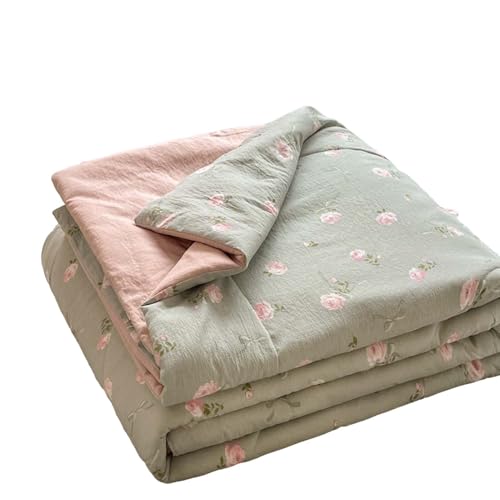 DSFHVBDD Sommerdecke Leicht Und Atmungsaktiv – Weiche Dünne Kuscheldecke Für Sofa, Bett Oder Reise, Sommerplaid Als Wohndecke Für Warme Nächte Und Klimatisierte Räume von DSFHVBDD