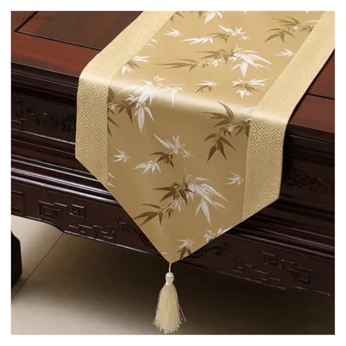 DSFIHJO Satin TischläUfer Tischdecke Home Decor Tischfahne mit Quaste Kreative Tischdecke(Color13,33x150cm) von DSFIHJO