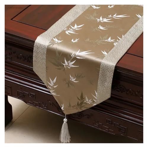 DSFIHJO Satin TischläUfer Tischdecke Home Decor Tischfahne mit Quaste Kreative Tischdecke(Color19,33x230cm) von DSFIHJO