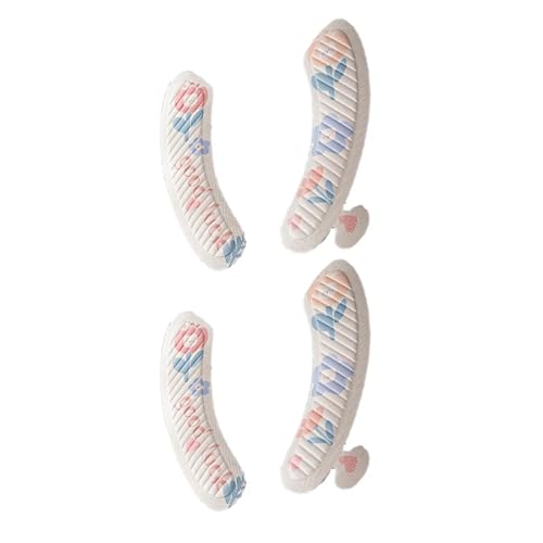 DSFIHJO toilettensitzbezug Home Toilettenmatte Sitzkissen Paste Typ Vier Jahreszeiten Universal Töpfchenmatte Cartoon Niedlich Toilettendeckel Badezimmer Zubehör(White flower-2Pairs) von DSFIHJO