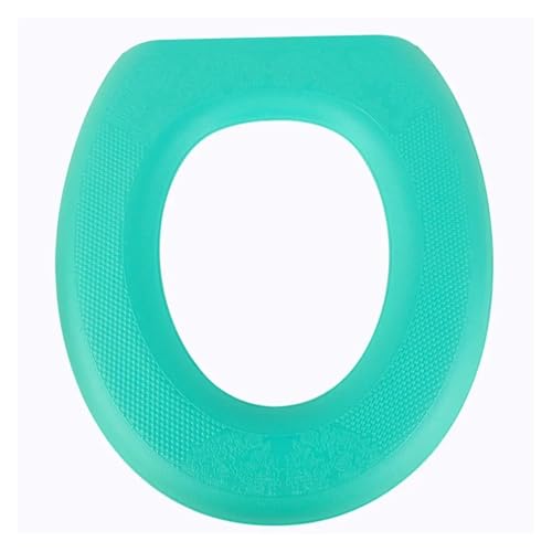 DSFIHJO toilettensitzbezug Klebrige Toilettenmatte Eva Wasserdichter Toilettensitz Universal Wiederverwendbarer Nachthockerbezug Badezimmerzubehör Dekor Badezimmer WC-Bezug(Green-1PC) von DSFIHJO