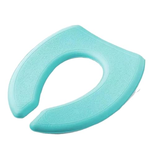 DSFIHJO toilettensitzbezug O-förmiger, wasserfester, weicher Toilettensitzbezug for das Badezimmer, waschbar, Toilettenmatte, Polster, Toilettensitz, Bidet, Toilettenbezug, Zubehör(MTQ-V-Green) von DSFIHJO