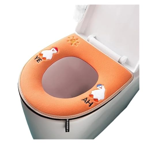 DSFIHJO toilettensitzbezug Toilettendeckel, Plüsch-Sitzbezug-Modelle, wasserdicht, Universalmodell, Toilettenring, waschbar, mit Reißverschluss, Badezimmermatte, dekorativer Toilettensitz(Color-10) von DSFIHJO