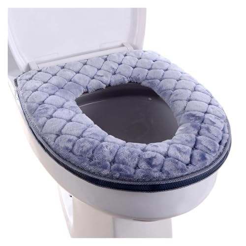 DSFIHJO toilettensitzbezug Toilettendeckel, Plüsch-Sitzbezug-Modelle, wasserdicht, Universalmodell, Toilettenring, waschbar, mit Reißverschluss, Badezimmermatte, dekorativer Toilettensitz(Color-3) von DSFIHJO