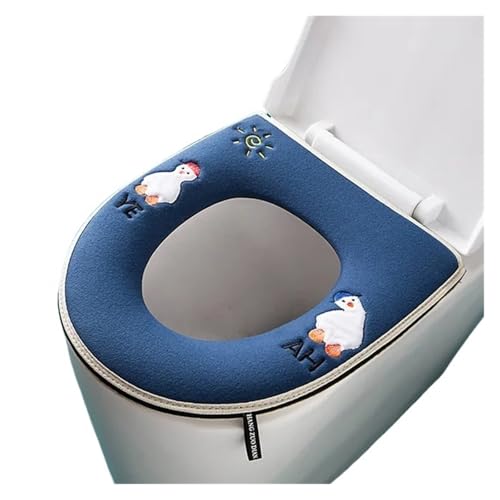 DSFIHJO toilettensitzbezug Toilettendeckel, Plüsch-Sitzbezug-Modelle, wasserdicht, Universalmodell, Toilettenring, waschbar, mit Reißverschluss, Badezimmermatte, dekorativer Toilettensitz(Color-9) von DSFIHJO