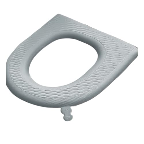 DSFIHJO toilettensitzbezug Toilettendeckel Badezimmerwärmer Toilettensitz Eva wasserdicht Toilettensitzbezug Pad abnehmbare Toilettensitzauflage Haushalt(Gris) von DSFIHJO