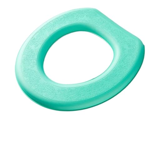 DSFIHJO toilettensitzbezug Waschbarer Aufkleber-Schaum-Toilettendeckel, wasserdichter Badezimmer-Toilettensitz, wiederverwendbares Silikon, Vier Jahreszeiten, Haushalts-Toilettenzubehör(Green) von DSFIHJO
