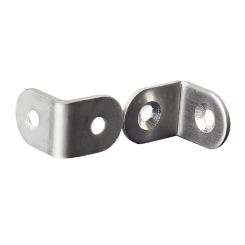 Winkelverbinder 10PCS Edelstahl Befestigungen Protector Ecke Stehen Unterstützung Möbel Hardware(25x25x16mm) von DSFIHJO