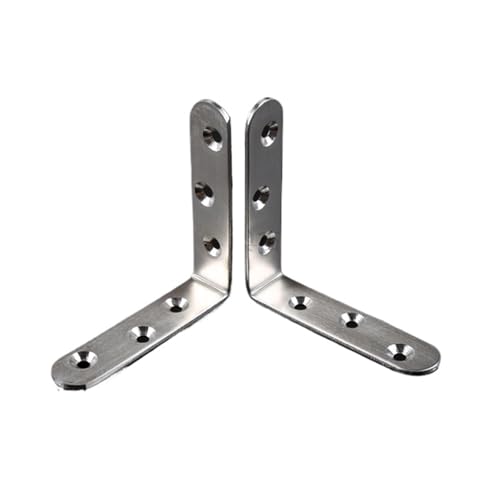 Winkelverbinder 10PCS Edelstahl Befestigungen Protector Ecke Stehen Unterstützung Möbel Hardware(80x80x20mm) von DSFIHJO