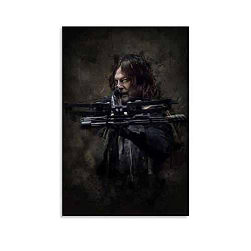 Daryl Dixon Walking Dead TV-Show-Poster auf Leinwand, Wandkunst, Poster für Schlafzimmer, Wände, Heimästhetik, 30 x 45 cm von DSGDS