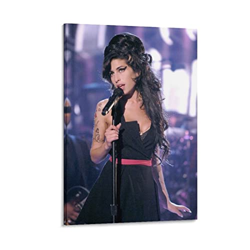 DSGDSF Amy Winehouse auf Bühne Leinwand, Kunst, Poster und Wandkunst, Bilddruck, modernes Familien-Schlafzimmer, 30 x 45 cm von DSGDSF