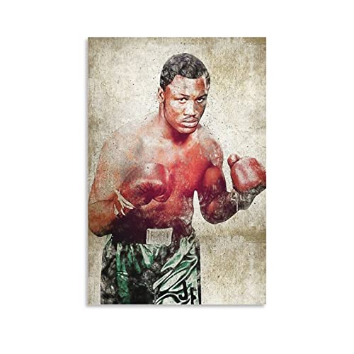 Poster, Motiv: Legendary Boxer Joe Frazier, Boxen, Kunst-Poster, Sport-Poster, dekoratives Gemälde, Leinwand, Wandkunst, Wohnzimmer, Schlafzimmer, 50 x 75 cm von DSGDSF