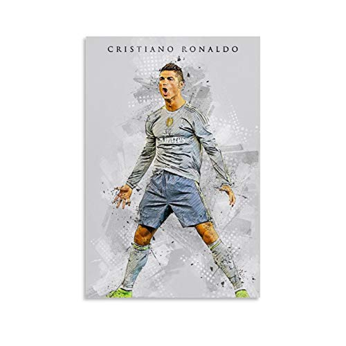 Cristiano Ronaldo 13 Fußball Superstar Leinwandbild Poster und Wandkunstdruck Modernes Familienzimmer Dekor Poster 40 x 60 cm von DSGFR