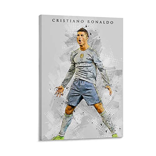 DSGFR Cristiano Ronaldo 13 Fußball-Superstar-Poster, dekoratives Gemälde, Leinwand, Wandkunst, Wohnzimmer, Poster, Schlafzimmer, Gemälde, 40 x 60 cm von DSGFR