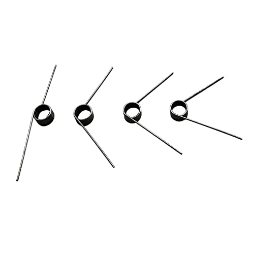 10 Stück Drahtdurchmesser 1mm V-förmige spiralförmige Torsionsfeder, 60/90/120/180 Grad Federstahl Drehmomentfeder Haarnadelfeder, 1x8mm-3 Umdrehungen-120° von DSGYU