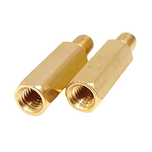 20-30 Stück M2 Sechskant Messing Stecker auf Buchse Gewinde Abstandshalter Säule Pcb Motherboard Abstandsbolzen, M2x12mm+3mm(30pcs) von DSGYU