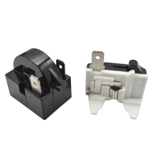 DSHYTDRF 110 V 2 Pins Kühlschrank Gefrierschrank PTC Starterrelais 4,7 Ohm und Überlast-Thermoschutz 1/2 1/3 1/4 1/5 1/6HP(4.7Ohm and 1-4HP) von DSHYTDRF