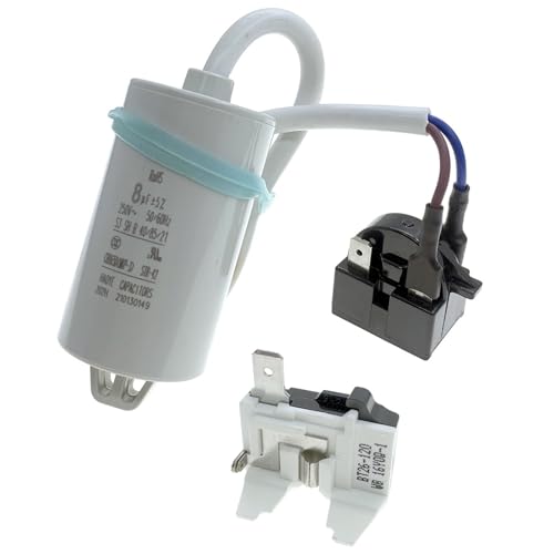 DSHYTDRF QP2-4.7G12 Kühlschrankkompressor-Ersatz-PTC-Starterrelais und Kondensator und Überlastschutz-Kit for Vissani, for Danby-Gefrierschrank DSHYTDRF QP2-4.7G12 Kühlschrankkompressor-Ersatz-PTC-Starterrelais und Kondensator und Überlastschutz-Kit for Vissani, for Danby-Gefrierschrank von DSHYTDRF