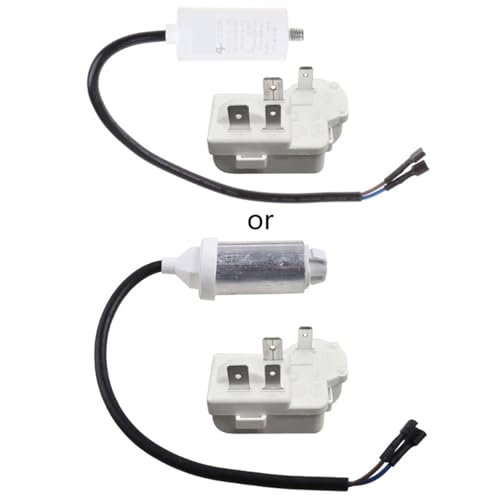DSHYTDRF Universal Kühlschrank Kompressor PTC Starter Relais Schutz for Kühlschränke Zubehör Weiß(Without Capacitor) von DSHYTDRF