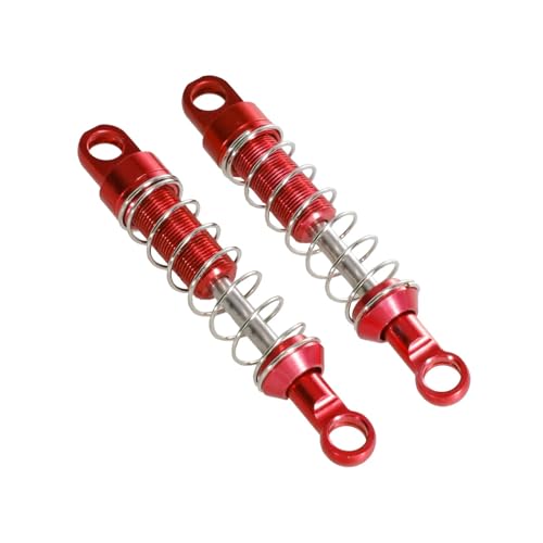 DSHYTDRF for MN 1/12 MN78 RC Auto vorne und hinten Externe Feder Stoßdämpfer Metall Upgrade Modifikation Teile Zubehör(Red) von DSHYTDRF