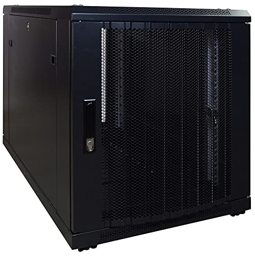DSIT 12 HE - Kleiner Serverschrank - mit perforierter Fronttür (BxTxH) 600 x 1000 x 720 mm von DSIT