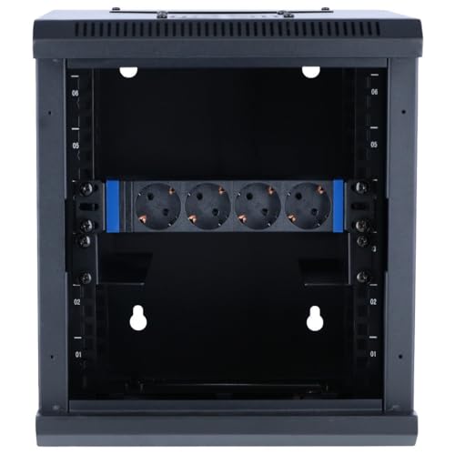 DSIT 10 Zoll Set: 6HE Netzwerkschrank zur Wandmontage – Rackschienen – Steckdosenleiste DSIT 10 Zoll Set: 6HE Netzwerkschrank zur Wandmontage – Rackschienen – Steckdosenleiste von DSIT