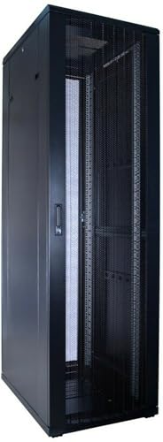 DSIT 42HE 19 Zoll Serverschrank - mit perforierter Fronttür (BxTxH) 600 x 800 x 2000mm - Schwarz - Traglast 800 kg von DSIT