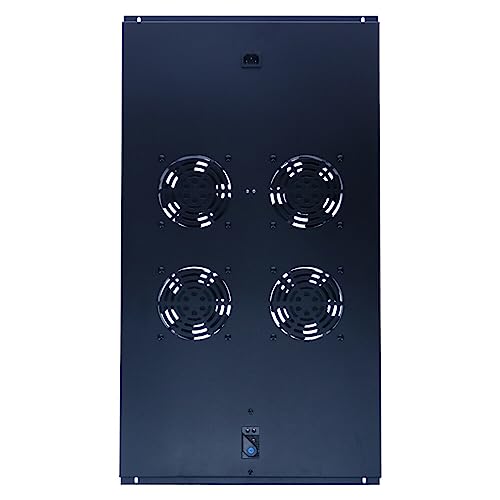 DSIT Lüftereinheit - Ventilator Paket mit 4 Ventilatoren und Thermostat geeignet für Serverschränke mit Einer Tiefe von 1000mm von DSIT