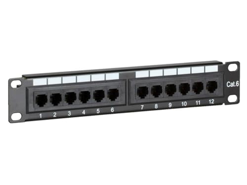 DSIT Patchpanel 10 Zoll - 12-Fach UTP Patchpanel CAT 6 von DSIT