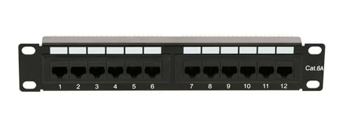 DSIT Patchpanel 10 Zoll - 12-Fach UTP Patchpanel CAT 6a von DSIT