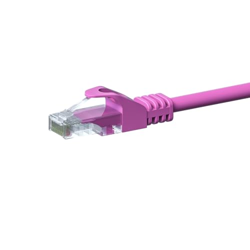 Danicom CAT 5e Netzwerkkabel U/UTP - 0.50 Meter - Rosa - CCA, POE, Ethernet, LAN, Patchkabel, Datenkabel, RJ45 - für Serverschränke, Switches, Router, Modems! Danicom CAT 5e Netzwerkkabel U/UTP - 0.50 Meter - Rosa - CCA, POE, Ethernet, LAN, Patchkabel, Datenkabel, RJ45 - für Serverschränke, Switches, Router, Modems! von DSIT