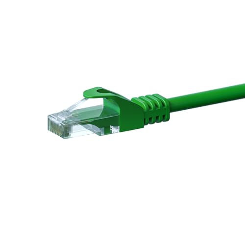 Danicom CAT 6 Netzwerkkabel U/UTP - 2 Meter - Grün - CCA, POE, Ethernet, LAN, Patchkabel, Datenkabel, RJ45 - für Serverschränke, Switches, Router, Modems! von DSIT