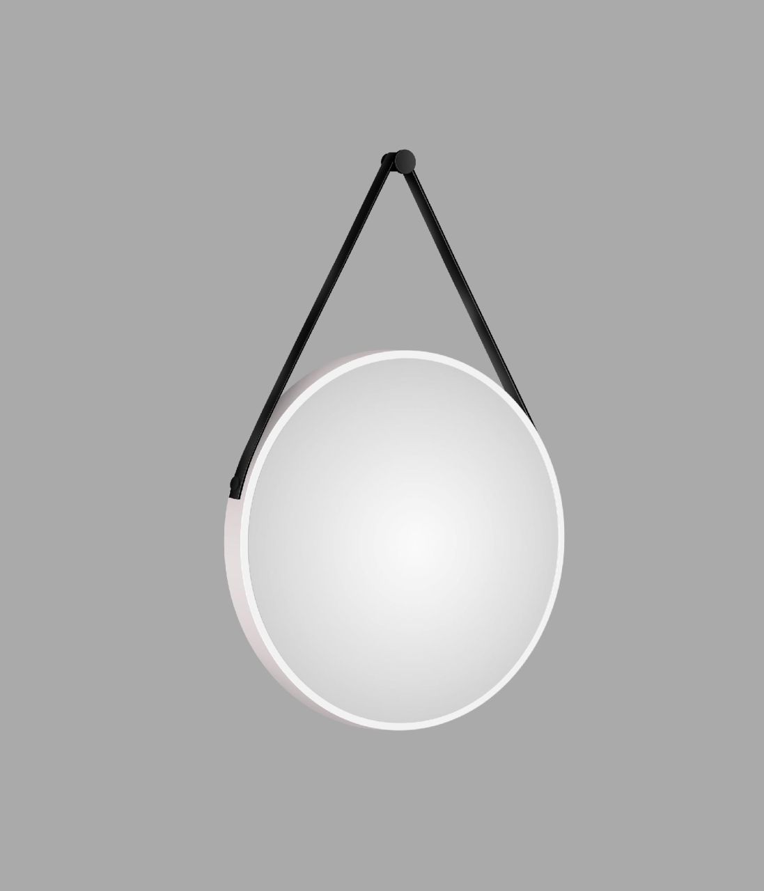 DSK Design Spiegel Silver Coiffeur White Ø50 cm, weiß von DSK
