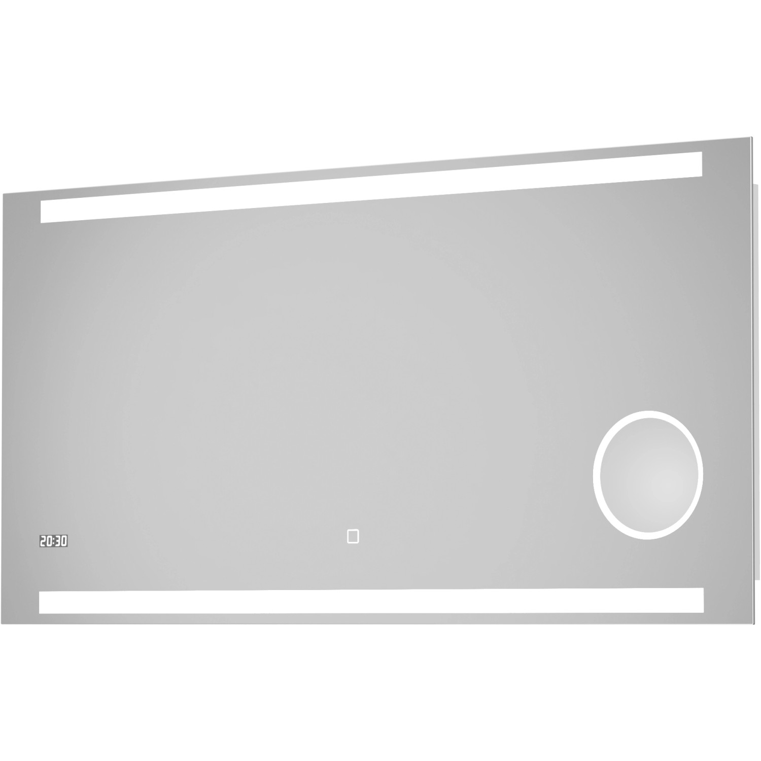 DSK Design LED-Lichtspiegel Silver Rey 120 cm x 60 cm von DSK