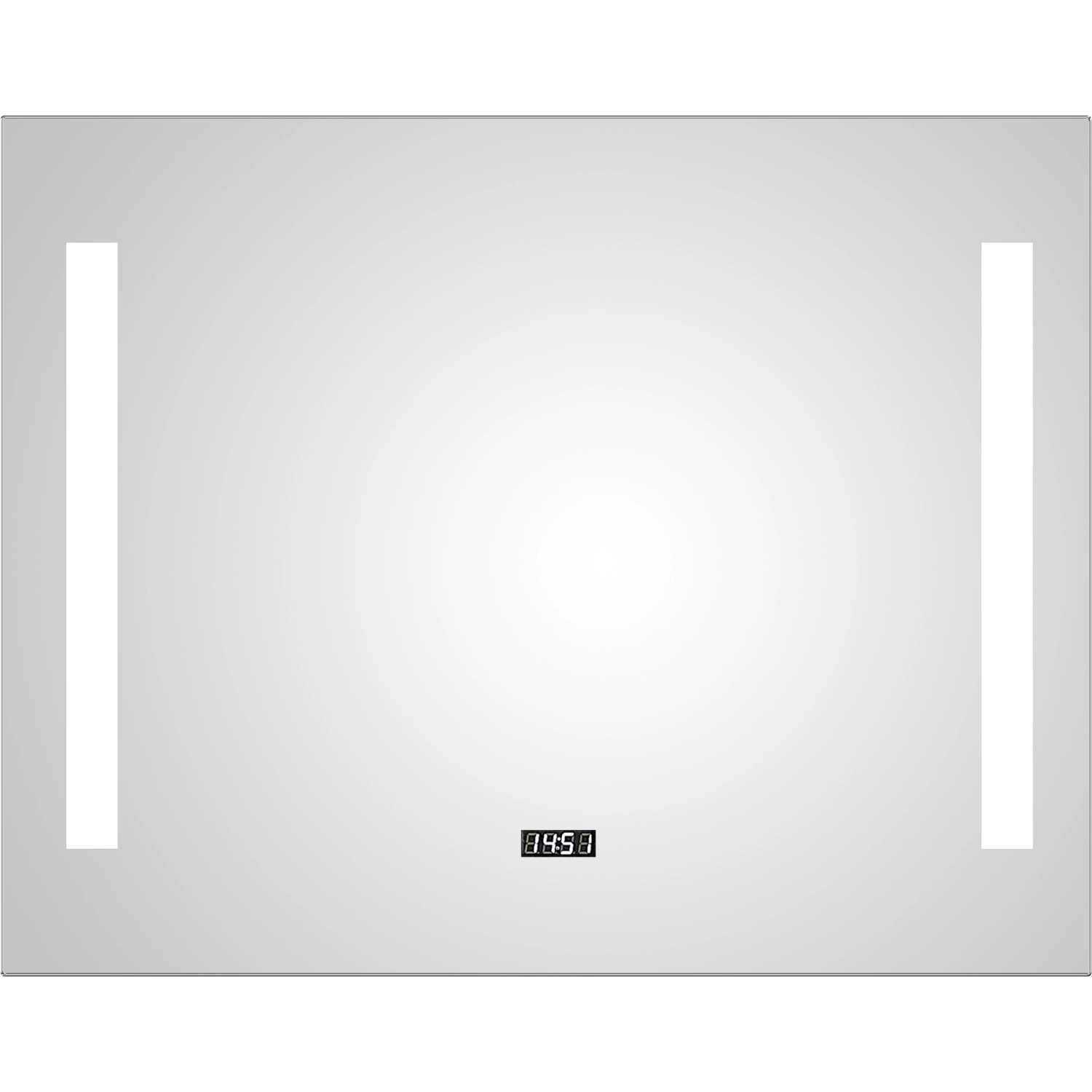 DSK Design LED-Lichtspiegel Silver Time 80 cm x 60 cm von DSK