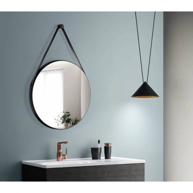 DSK Designspiegel Black Vince Ø 60 cm Schwarz von DSK
